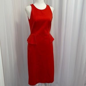 NEW WITH TAG! Banana Republic Peplum Suit Red Dress Size 4